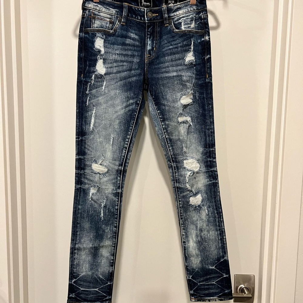 R Remix mid-rise skinny jeans